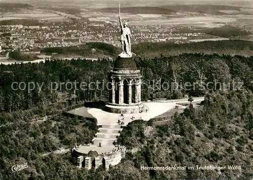 AK / Ansichtskarte Teutoburgerwald Hermannsdenkmal Fliegeraufnahme Teutoburgerwald