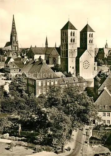 AK / Ansichtskarte Muenster_Westfalen Dom Lamberti Kirche Muenster_Westfalen