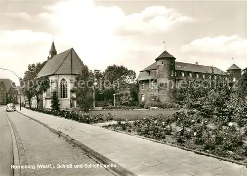 AK / Ansichtskarte Horneburg_Westfalen Schloss und Schlosskapelle Horneburg_Westfalen