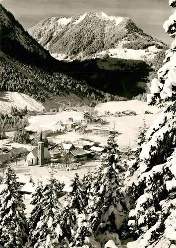 AK / Ansichtskarte Hinterstein_Bad_Hindelang mit Imberger Horn Hinterstein_Bad_Hindelang