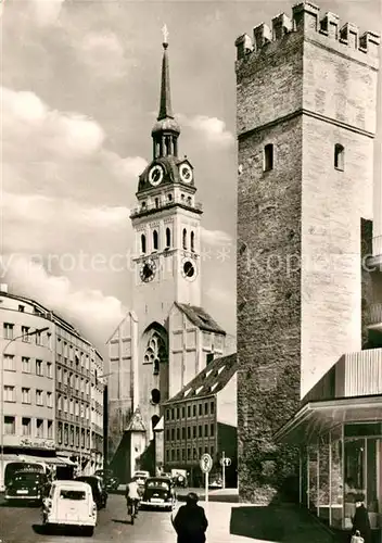 AK / Ansichtskarte Muenchen Loewenturm Alter Peter Muenchen