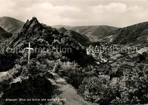 AK / Ansichtskarte Altenahr Berghotel Bellevue Weisses Kreuz Ruine Altenahr