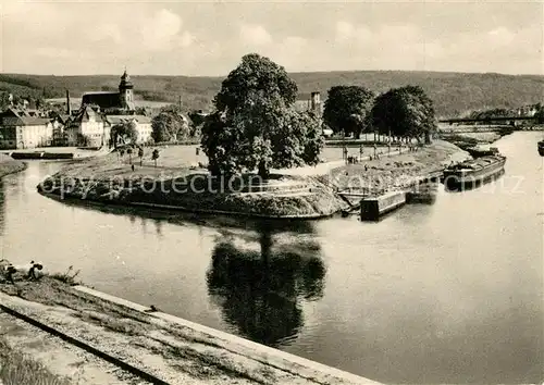 AK / Ansichtskarte Hann._Muenden mit Werra und Fulda Hann. Muenden