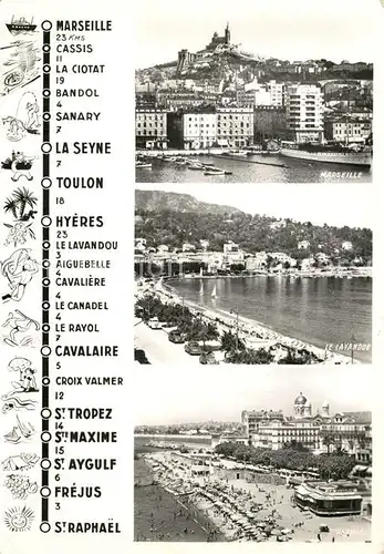 AK / Ansichtskarte Marseille_Bouches du Rhone Le Lavandon par le bord de mer Marseille