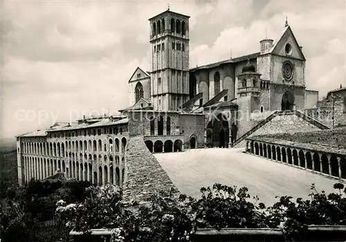 AK / Ansichtskarte Assisi_Umbria Basilica di San Francesco e Sacro Convento Assisi Umbria