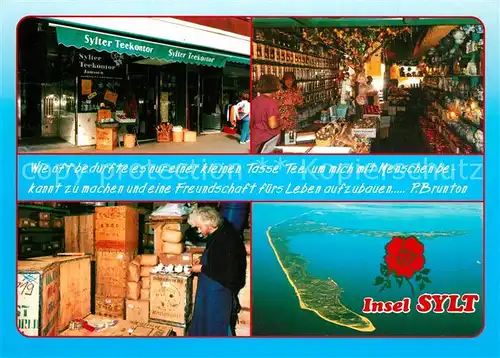 AK / Ansichtskarte Keitum_Sylt Fliegeraufnahme Sylter Teekontor Janssen Keitum Sylt