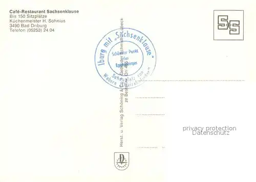 AK / Ansichtskarte Bad_Driburg Sachsenklause auf der Iburg Bad_Driburg