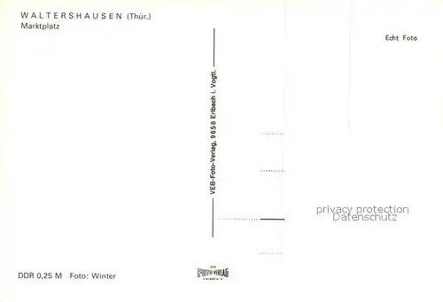AK / Ansichtskarte Waltershausen_Gotha Marktplatz Waltershausen Gotha