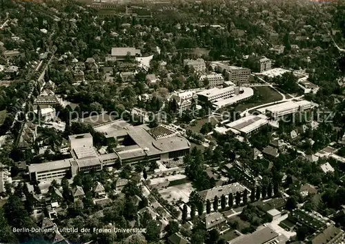 AK / Ansichtskarte Dahlem_Berlin Fliegeraufnahme Freie Universitaet Dahlem_Berlin