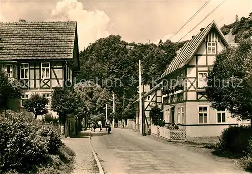 AK / Ansichtskarte Rohrbach_Saalfeld Ortsansicht Fachwerkhaeuser Rohrbach Saalfeld