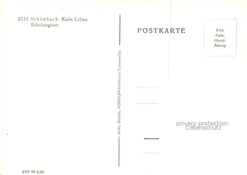 AK / Ansichtskarte Schoenbach_Sachsen Panorama Schoenbach Sachsen