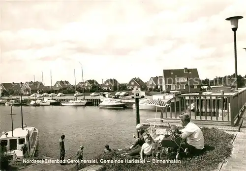 AK / Ansichtskarte Carolinensiel Harlesiel_Ostfriesland Binnenhafen Carolinensiel Harlesiel