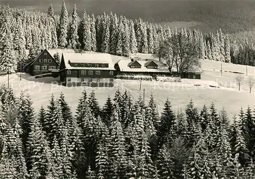 AK / Ansichtskarte Krkonose Jeleni boudy Winter Krkonose