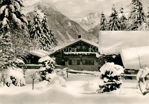 AK / Ansichtskarte Bad_Oberdorf Bergwirtschaft Pension Horn Winter Bad_Oberdorf