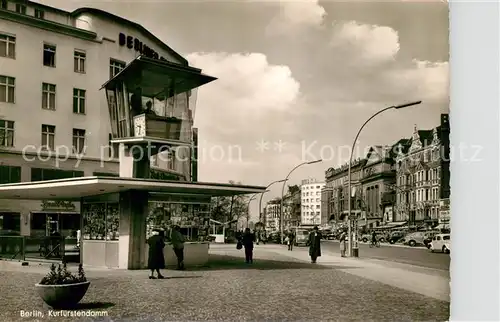 AK / Ansichtskarte Berlin Kurfuerstendamm Verkehrskanzel Berlin