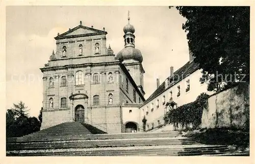 AK / Ansichtskarte Amberg_Oberpfalz Mariahilfberg Kirche mit Kloster Amberg Oberpfalz