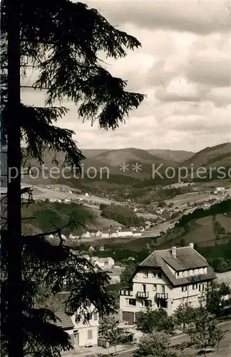 AK / Ansichtskarte Baiersbronn_Schwarzwald Hoehenrestaurant Talblick Landschaftspanorama Baiersbronn Schwarzwald