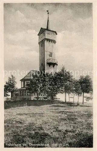 AK / Ansichtskarte Oberweissbach Froebelturm Bergrestaurant Aussichtsturm Oberweissbach