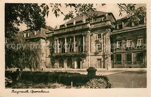 AK / Ansichtskarte Bayreuth Opernhaus Bayreuth