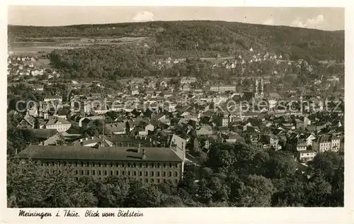 AK / Ansichtskarte Meiningen_Thueringen Panorama Blick vom Bielstein Meiningen Thueringen