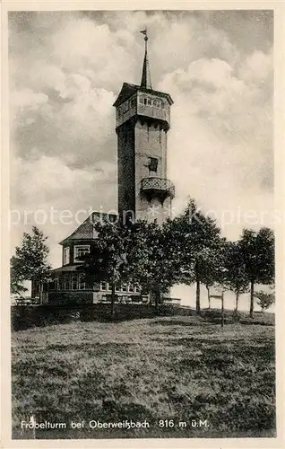 AK / Ansichtskarte Oberweissbach Froebelturm Bergrestaurant Aussichtsturm Oberweissbach