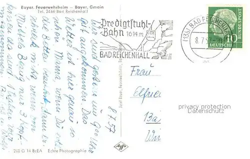 AK / Ansichtskarte Bayerisch_Gmain Bayerisches Feuerwehrheim Bayerisch Gmain