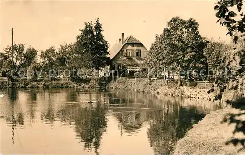 AK / Ansichtskarte Gernrode_Harz Bueckemuehle Teich Gernrode Harz