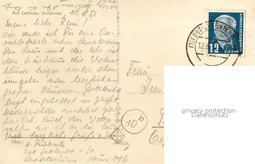 AK / Ansichtskarte Bad_Gottleuba Berggiesshuebel Sanatorium Bad
