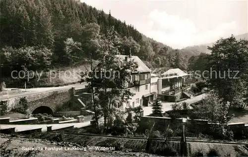 AK / Ansichtskarte Lauksburg_Wispertal Gaststaette Forstgut Lauksburg Wispertal