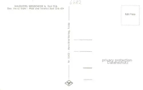 AK / Ansichtskarte Bad_Orb Waldhotel Wegscheide Bad_Orb