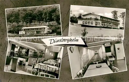 AK / Ansichtskarte Fellingshausen_Hessen Cafe Restaurant Hotel Duensbergheim Fellingshausen Hessen