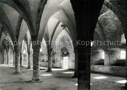 AK / Ansichtskarte Arnsburg_Hessen Kloster Schlafbau Innenansicht Arnsburg Hessen
