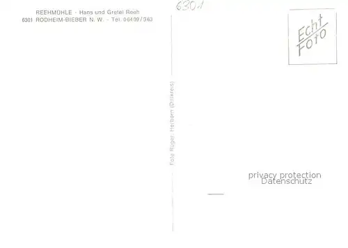 AK / Ansichtskarte Rodheim Bieber Reehmuehle Rodheim Bieber