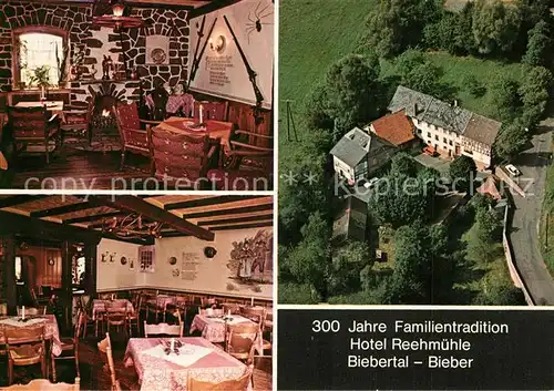 AK / Ansichtskarte Biebertal Fliegeraufnahme Hotel Reehmuehle Biebertal