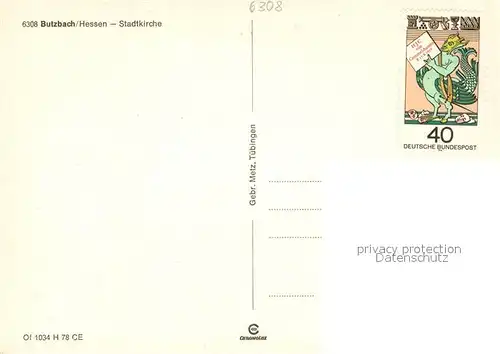 AK / Ansichtskarte Butzbach Stadtkirche Butzbach