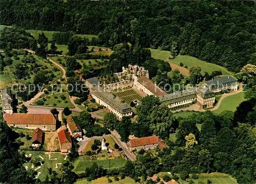 AK / Ansichtskarte Arnsburg_Hessen Fliegeraufnahme Kloster Ruine Arnsburg Hessen