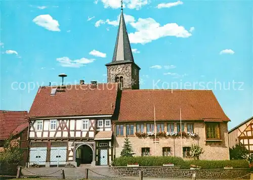 AK / Ansichtskarte Nieder_Ohmen Rathaus 