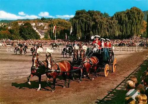 AK / Ansichtskarte Dillenburg Hessisches Landgestuet Hengstparade Dillenburg