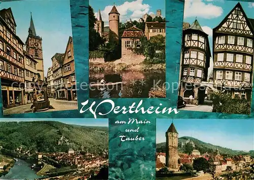 AK / Ansichtskarte Wertheim_Main Stadtansichten Wertheim Main