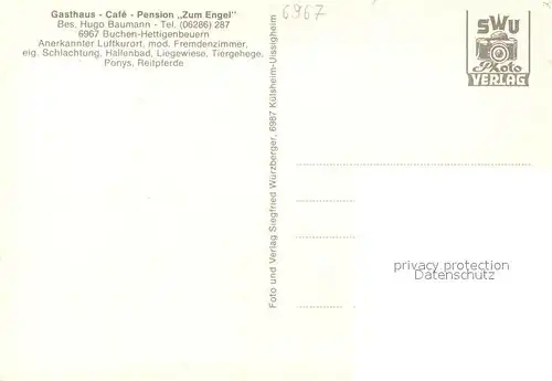 AK / Ansichtskarte Hettigenbeuern Gasthaus Cafe Pension Zum Engel Hettigenbeuern