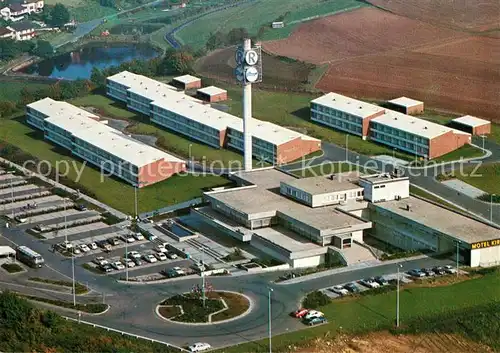 AK / Ansichtskarte Kirchheim_Hessen Fliegeraufnahme Motel Center Kirchheim Hessen
