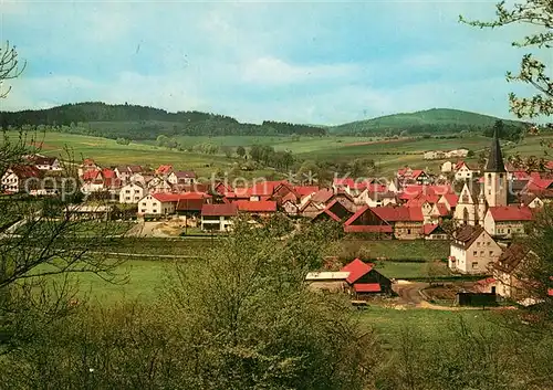 AK / Ansichtskarte Eckweisbach Naturpark Rhoen Panorama Eckweisbach