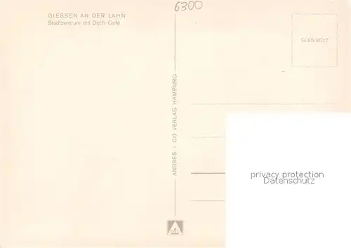 AK / Ansichtskarte Giessen_Lahn Dach Cafe Giessen_Lahn