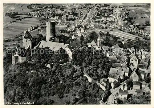 AK / Ansichtskarte Krofdorf Gleiberg Fliegeraufnahme Burg Krofdorf Gleiberg