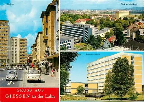 AK / Ansichtskarte Giessen_Lahn Zentrum Panorama Ingenieurschule Giessen_Lahn