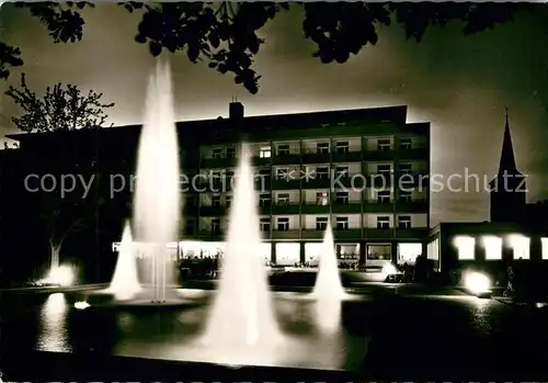 AK / Ansichtskarte Wildungen_Bad Sanatorium Wicker Nachtaufnahme Wildungen_Bad