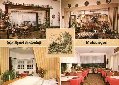 AK / Ansichtskarte Melsungen_Fulda Waldhotel Lindenlust Melsungen Fulda