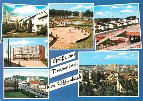 AK / Ansichtskarte Dietzenbach Schwimmbad Stadtansichten Dietzenbach