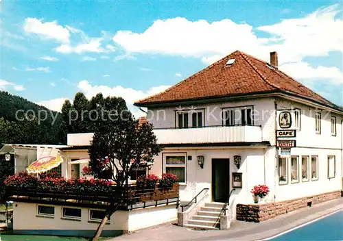 AK / Ansichtskarte Zell_Odenwald Cafe Orth Restaurant Zell Odenwald