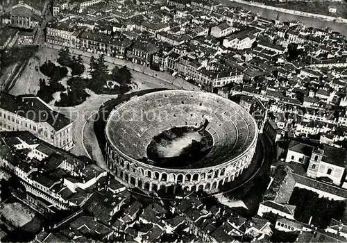 AK / Ansichtskarte Verona_Veneto Fliegeraufnahme mit Arena Verona Veneto